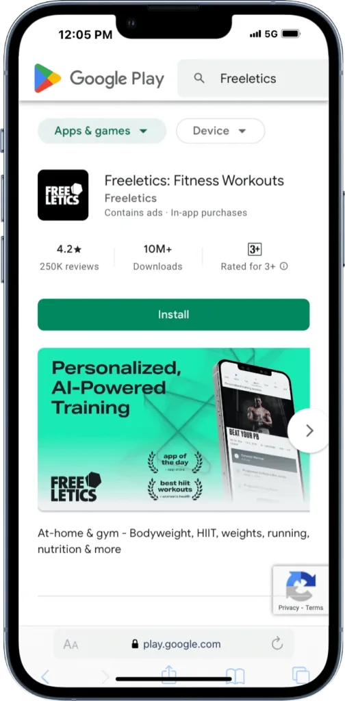  Freeletics Popular Weight Loss App in USA