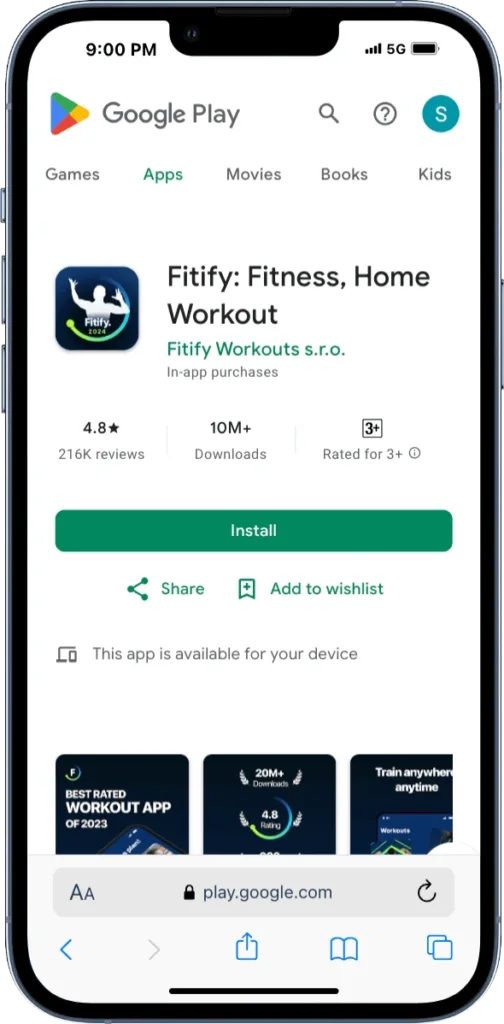 Fitify Fitness  and weight loss App 