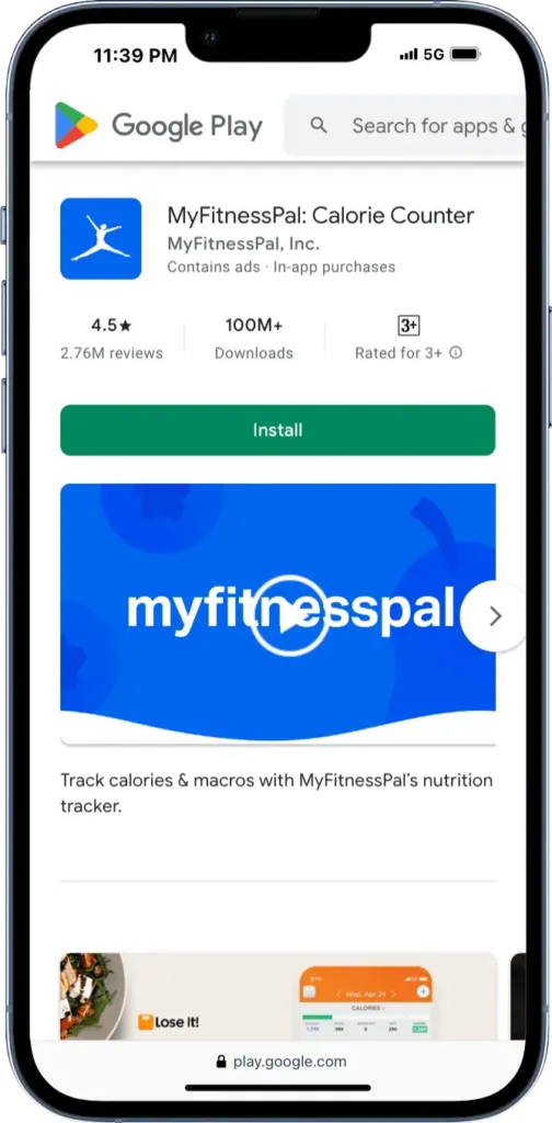 Myfitnesspal Weight Loss  App