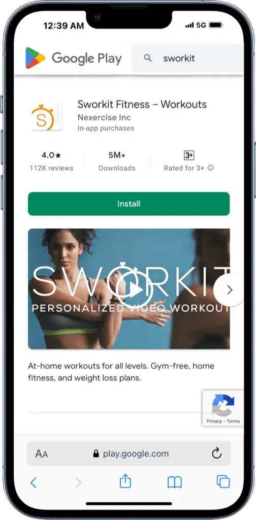 Sworkit Weight Loss App